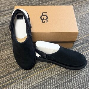 UGG Black Suede Goldenstar clog